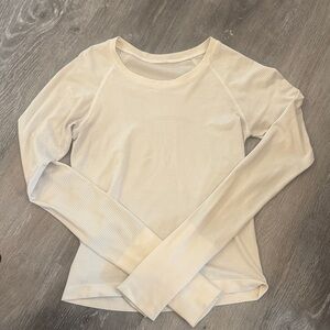 Lululemon Women's Whitw Long Sleeve Top